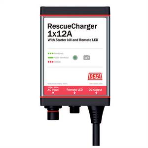 DEFA rescuecharger 12v 1x12a m. starter kill