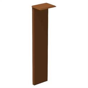 Cortenstål ladestander singleunit 135 cm høj