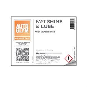 Label Autoglym Fast Shine & Lube