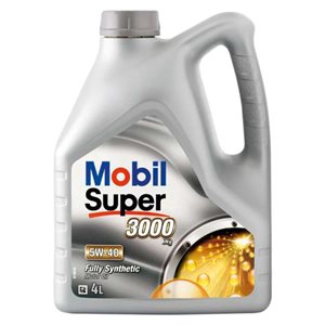 Mobil Super 3000 5W40 fuld syntetisk olie, 4 L
