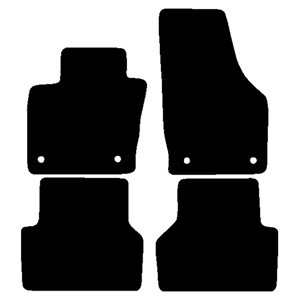 Velour måtter Audi Q3 2011-2020