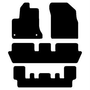 Velour måtter Citroen C4 Picasso 7P 2006-2012