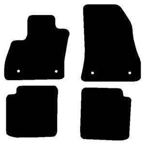 Velour måtter Fiat 500l 2012- 2017