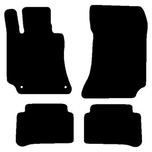 Velour måtter Mercedes E-klasse w212 2009-2016