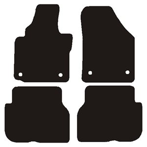 Velour måtter VW Touran 2003-2007 Oval lås