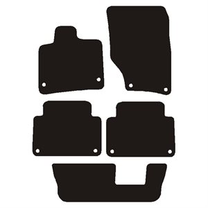 Måtter Audi Q7 2006-2015 Sort Nålefilt