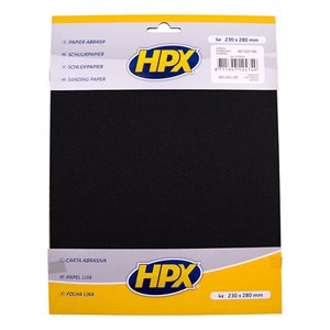 HPX sandpapir sæt 1 stk p80, 2 stk. p120 og 1 stk p180