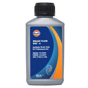 Gulf super bremsevæske dot4    0,250l