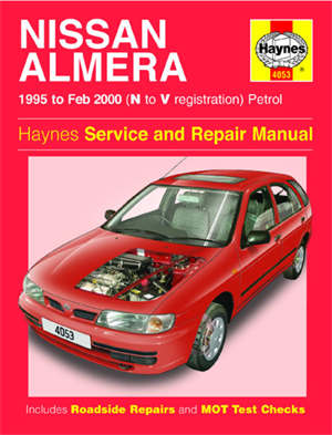 Håndbog Nissan Almera benzin 95-00