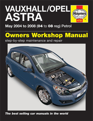 Håndbog Opel Astra h 04-08 benzin