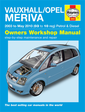 Håndbog Meriva a benz+diesel 03->10