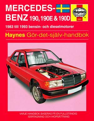 Svensk bog Mercedes w201 190  83-93
