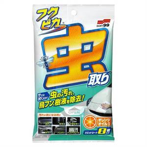 Soft99 Fukupika Bugs & Droppings Removal Wipes Strong